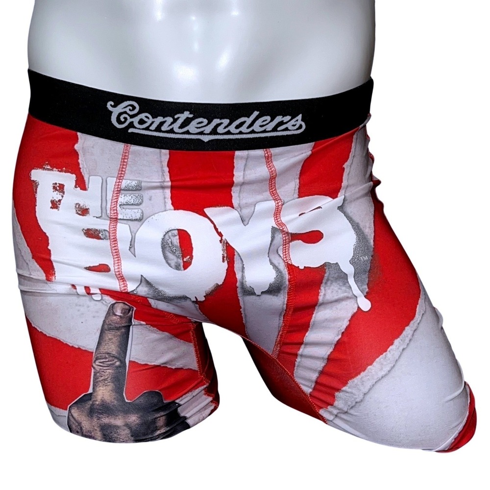 The Boys Never Meet Your Heroes Red Stripe Boxer Briefs Mens Medium (30-32) NEW - Picture 3 of 11